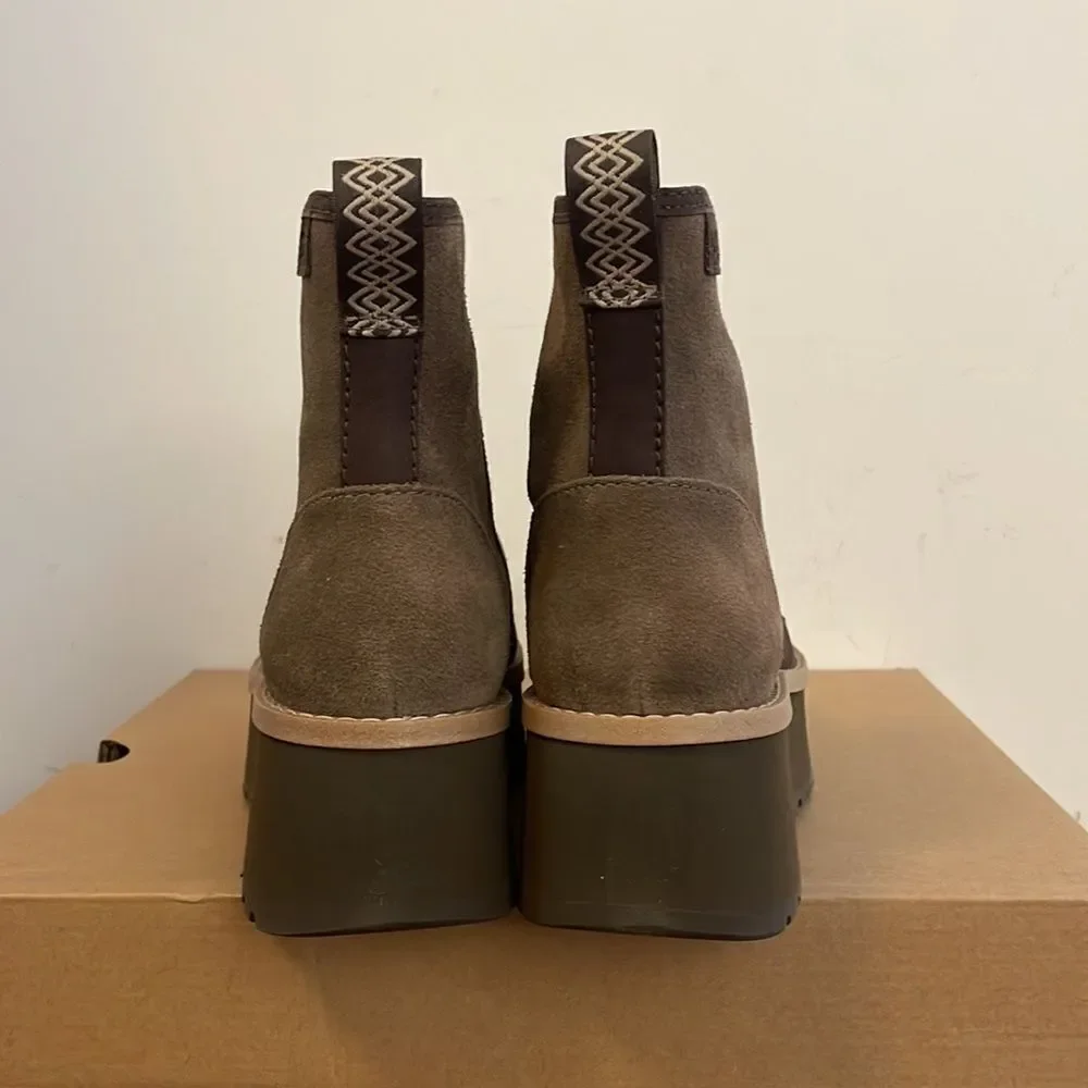 UGG Cityfunc Zip Boots Hickory USA Women Size 9.5/UK 7.5/EU 40.5